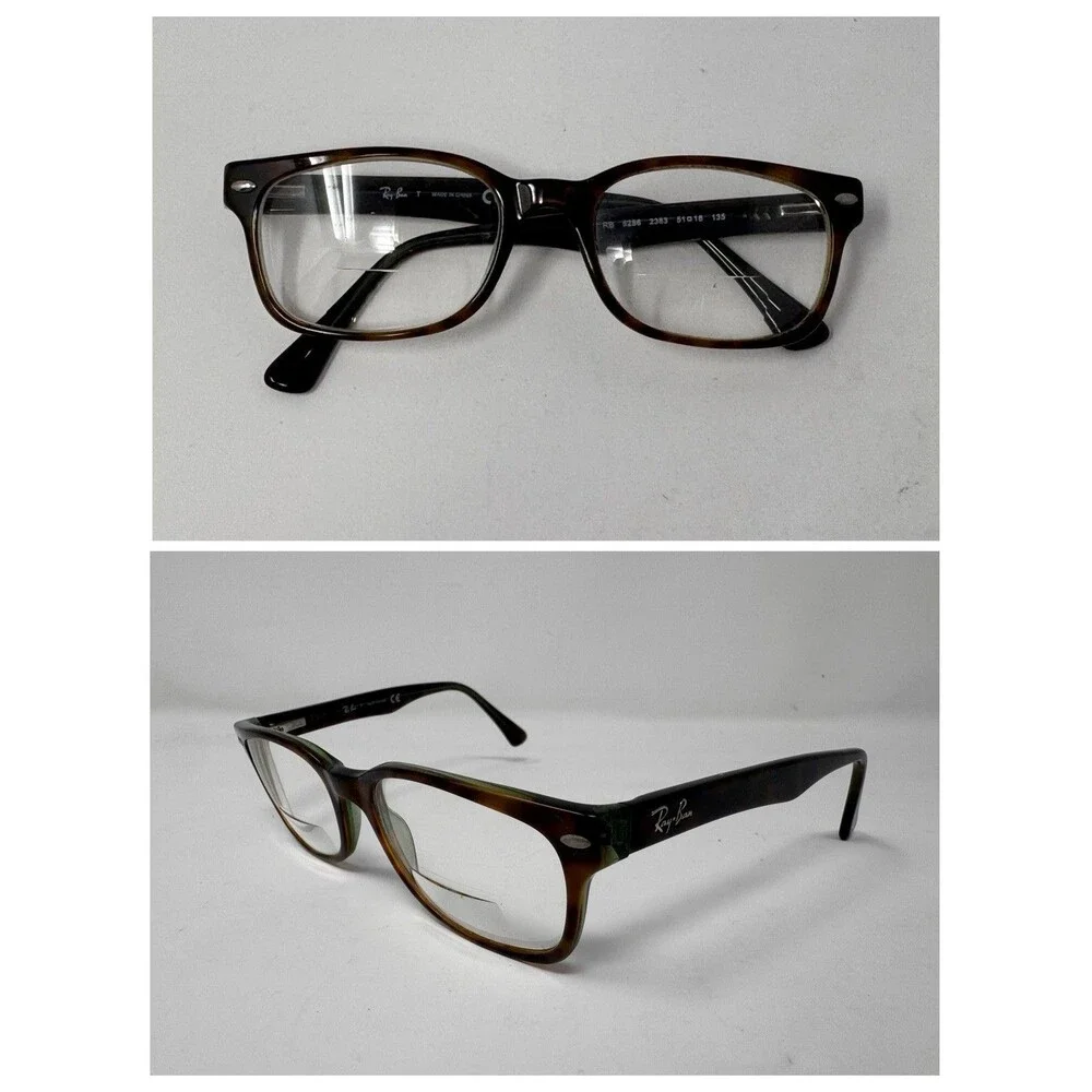 Ray-Ban RB5286 2383 Eyeglass Frames 51 18 135 Brown Havana Frames Only
